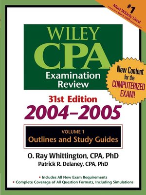 cover image of Wiley CPA Examination Review, Outlines and Study Guides, Volume 1